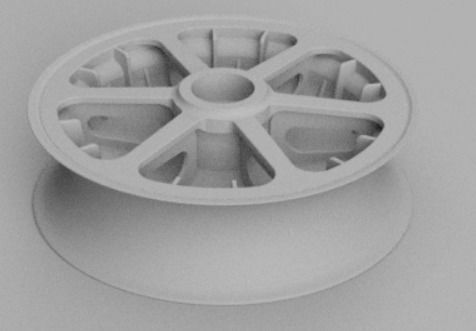 1-5th scale Messerschmitt BF-109 wheel - Early Version 3D print model_1