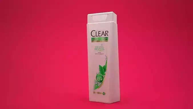 Clear Shampoo Bottle