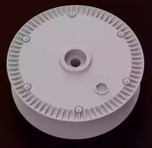 1-5th scale Messerschmitt BF-109 Wheel - Late Version  3D print model