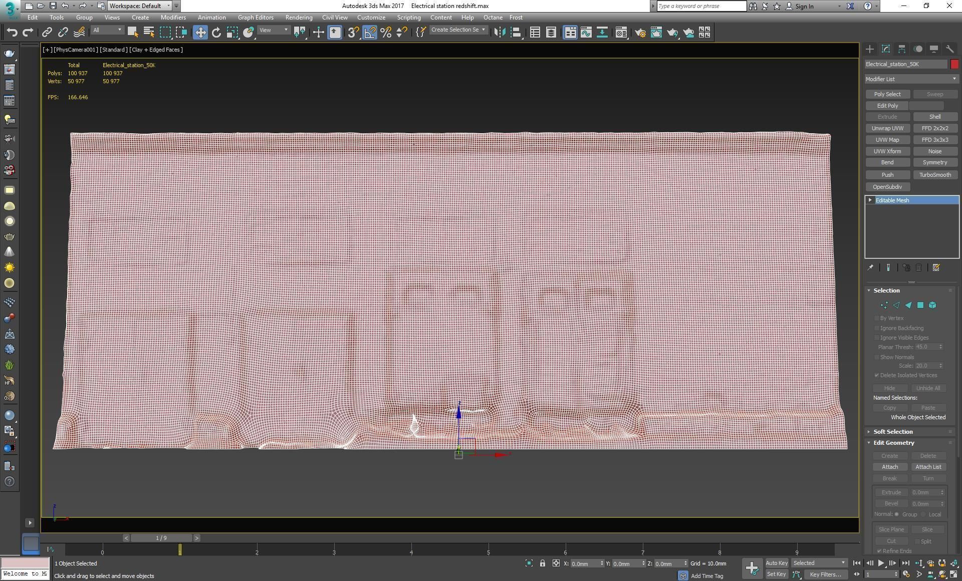 Electrical station wall scan 28 Low-poly 3D model_15