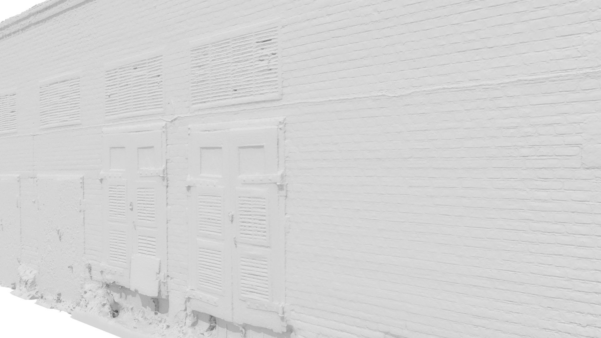 Electrical station wall scan 28 Low-poly 3D model_10