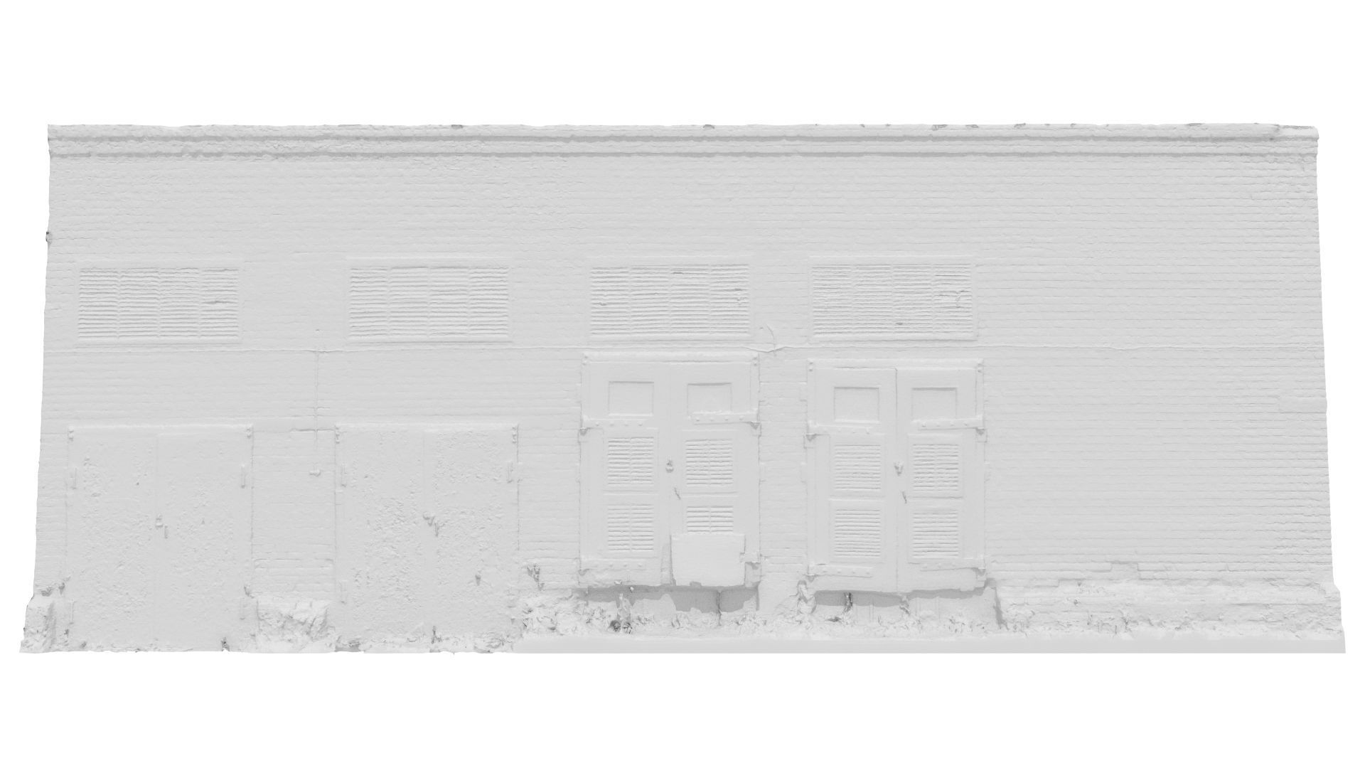 Electrical station wall scan 28 Low-poly 3D model_8