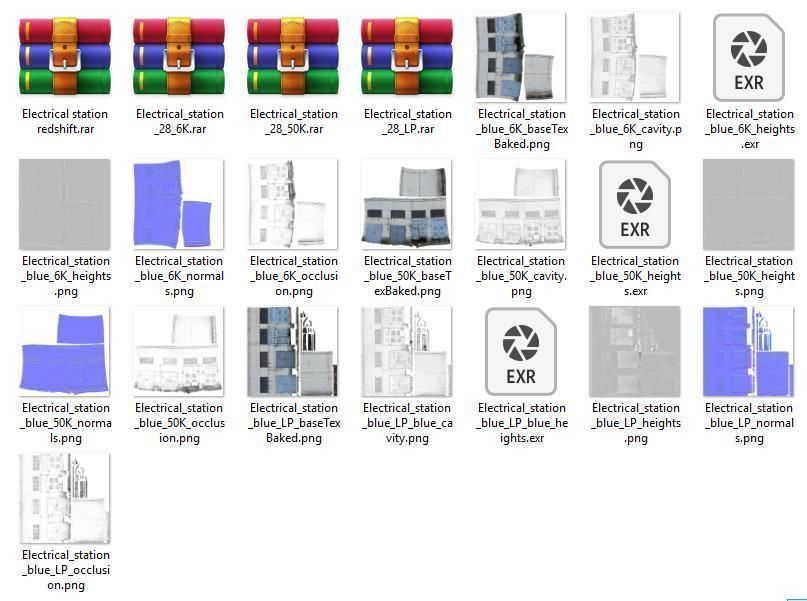 Electrical station wall scan 28 Low-poly 3D model_16
