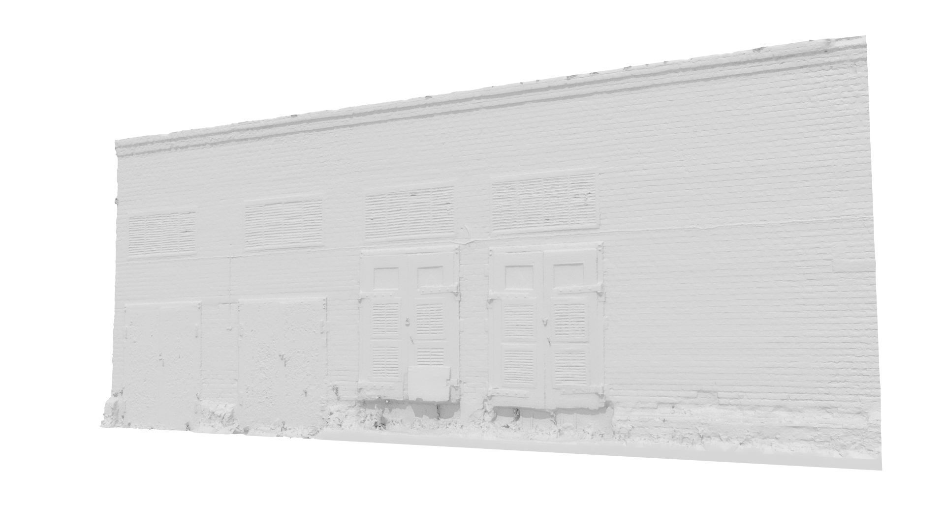 Electrical station wall scan 28 Low-poly 3D model_9