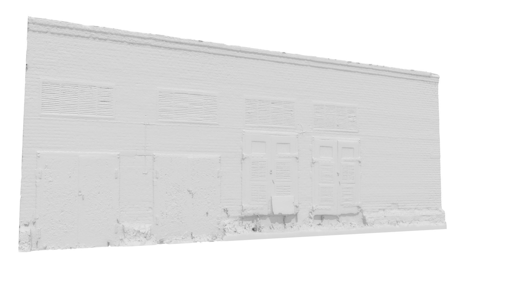 Electrical station wall scan 28 Low-poly 3D model_7