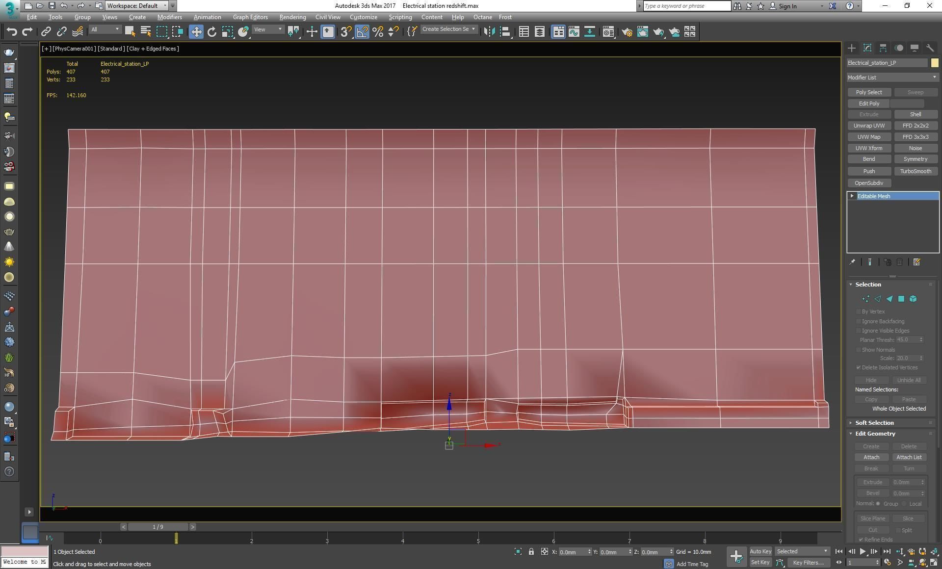 Electrical station wall scan 28 Low-poly 3D model_13