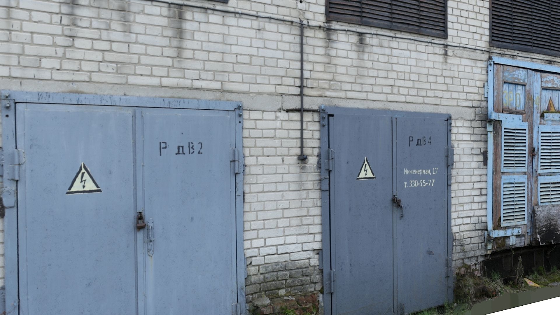 Electrical station wall scan 28 Low-poly 3D model_5