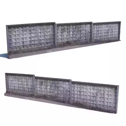 Concrete fence scan 4