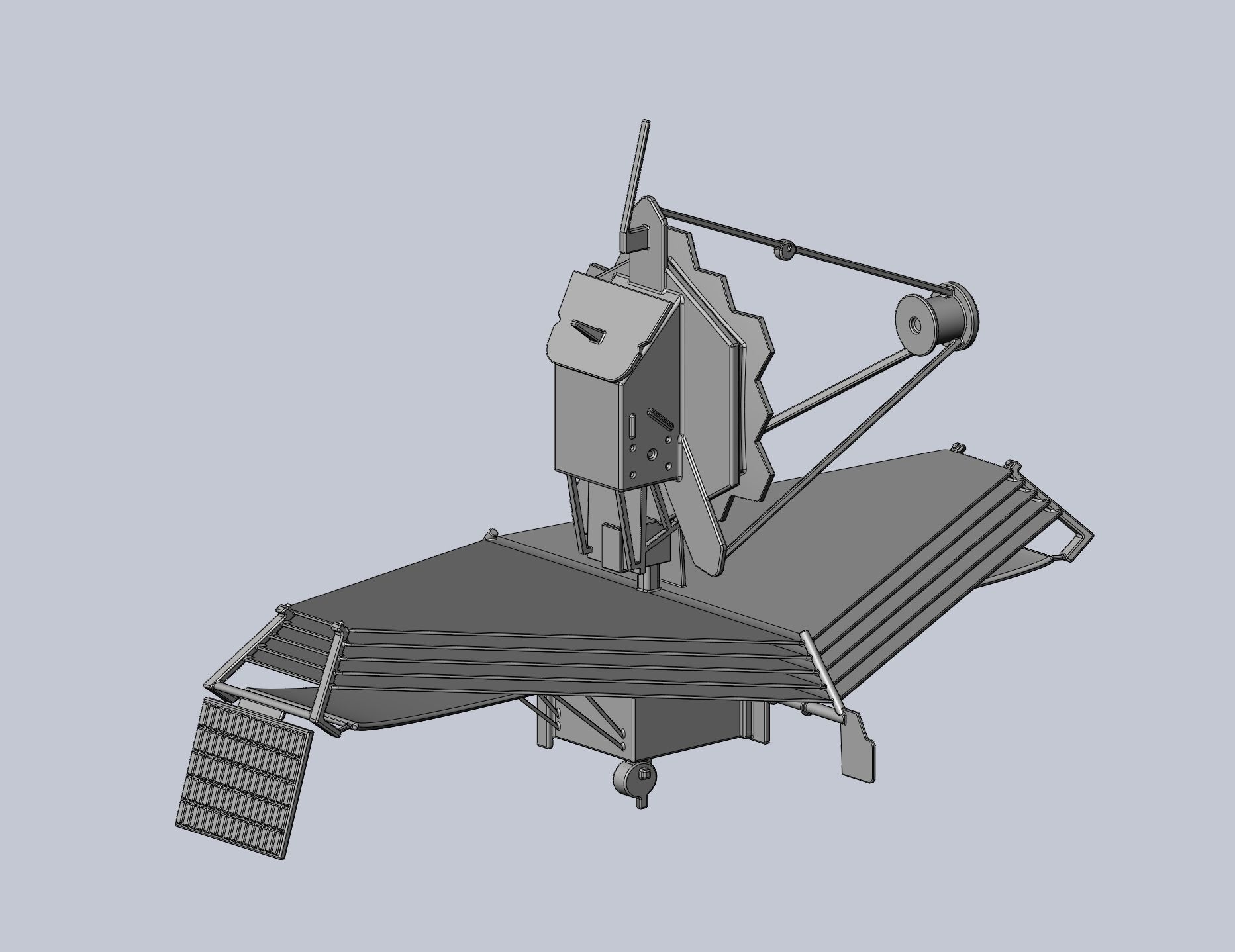 James Webb Space Telescope JWST Basic Model 3D print model_2