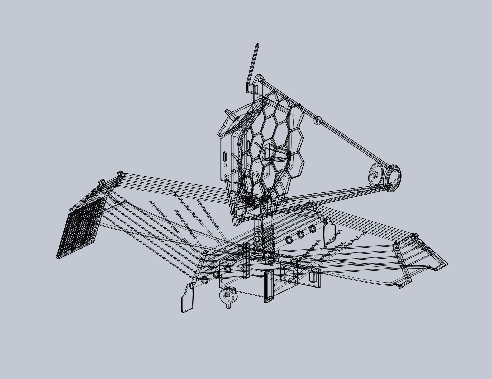 James Webb Space Telescope JWST Basic Model 3D print model_5