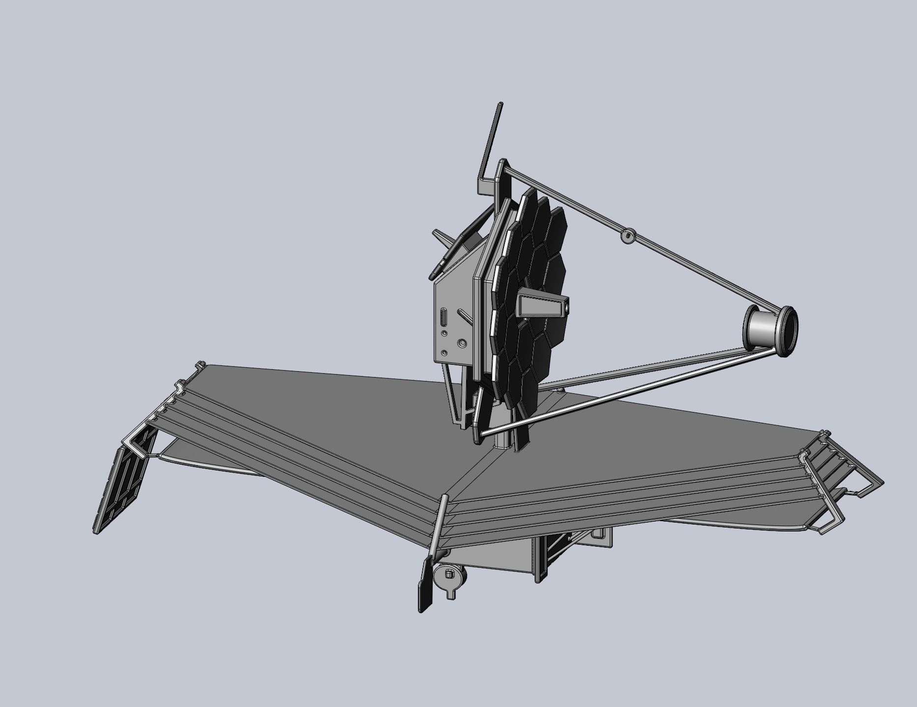 James Webb Space Telescope JWST Basic Model 3D print model_15