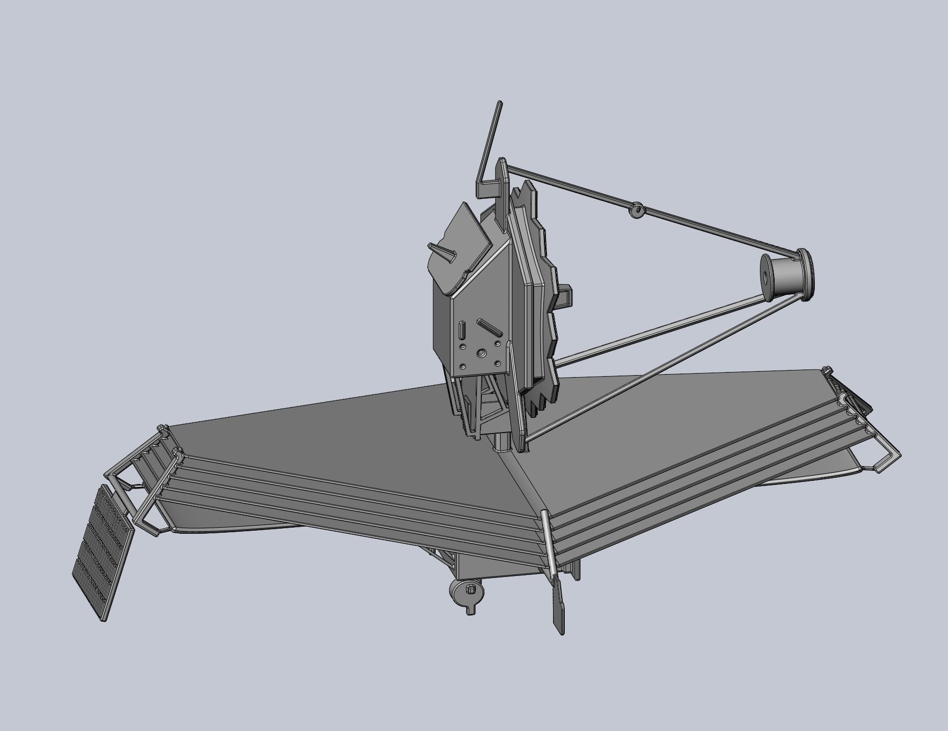 James Webb Space Telescope JWST Basic Model 3D print model_12