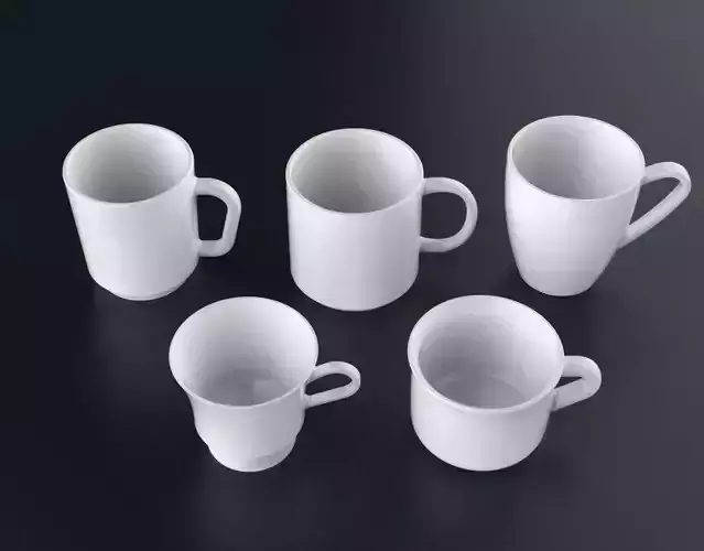Mug Collection 01 3D model