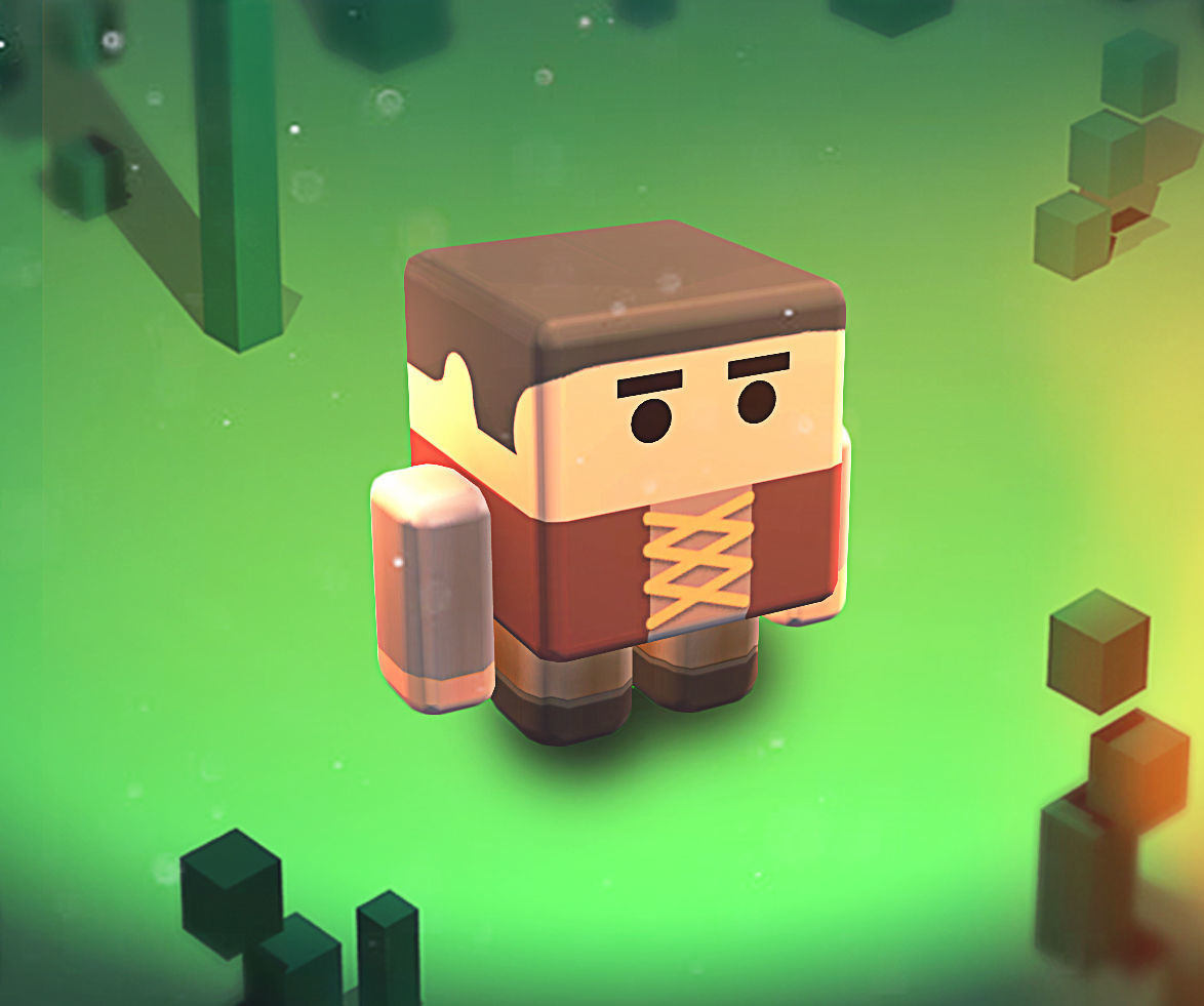 KUBIKOS - RPG - RTS 20 Animated Cube Mini Units Low-poly 3D model_8