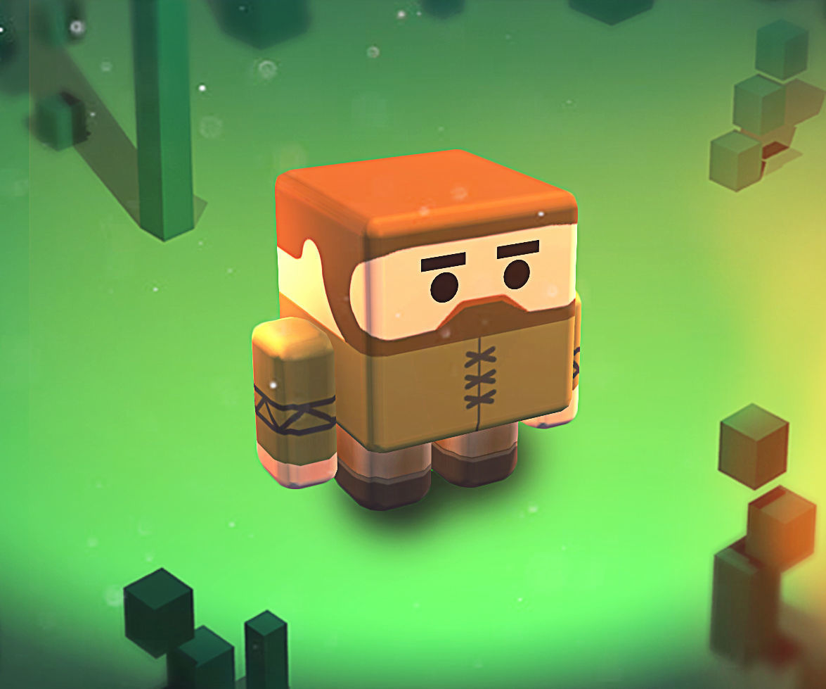 KUBIKOS - RPG - RTS 20 Animated Cube Mini Units Low-poly 3D model_7