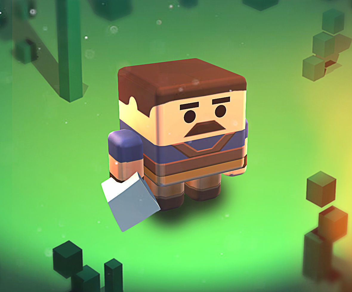 KUBIKOS - RPG - RTS 20 Animated Cube Mini Units Low-poly 3D model_20