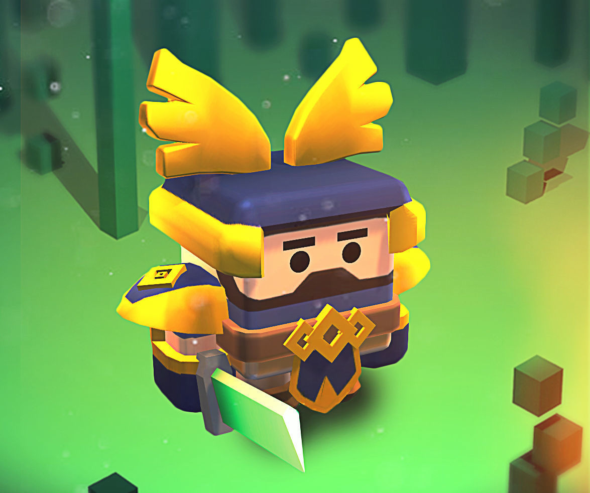 KUBIKOS - RPG - RTS 20 Animated Cube Mini Units Low-poly 3D model_4