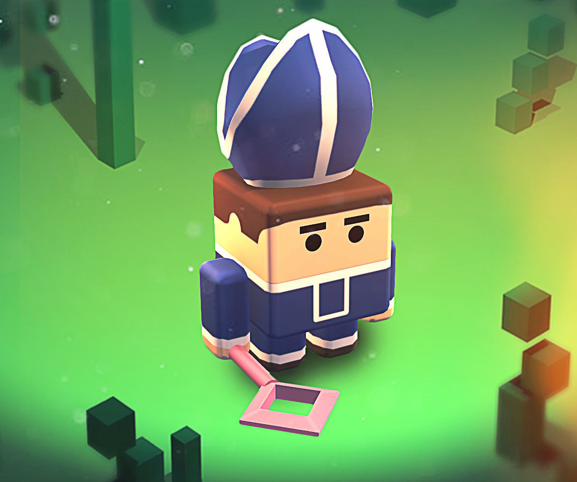 KUBIKOS - RPG - RTS 20 Animated Cube Mini Units Low-poly 3D model_10