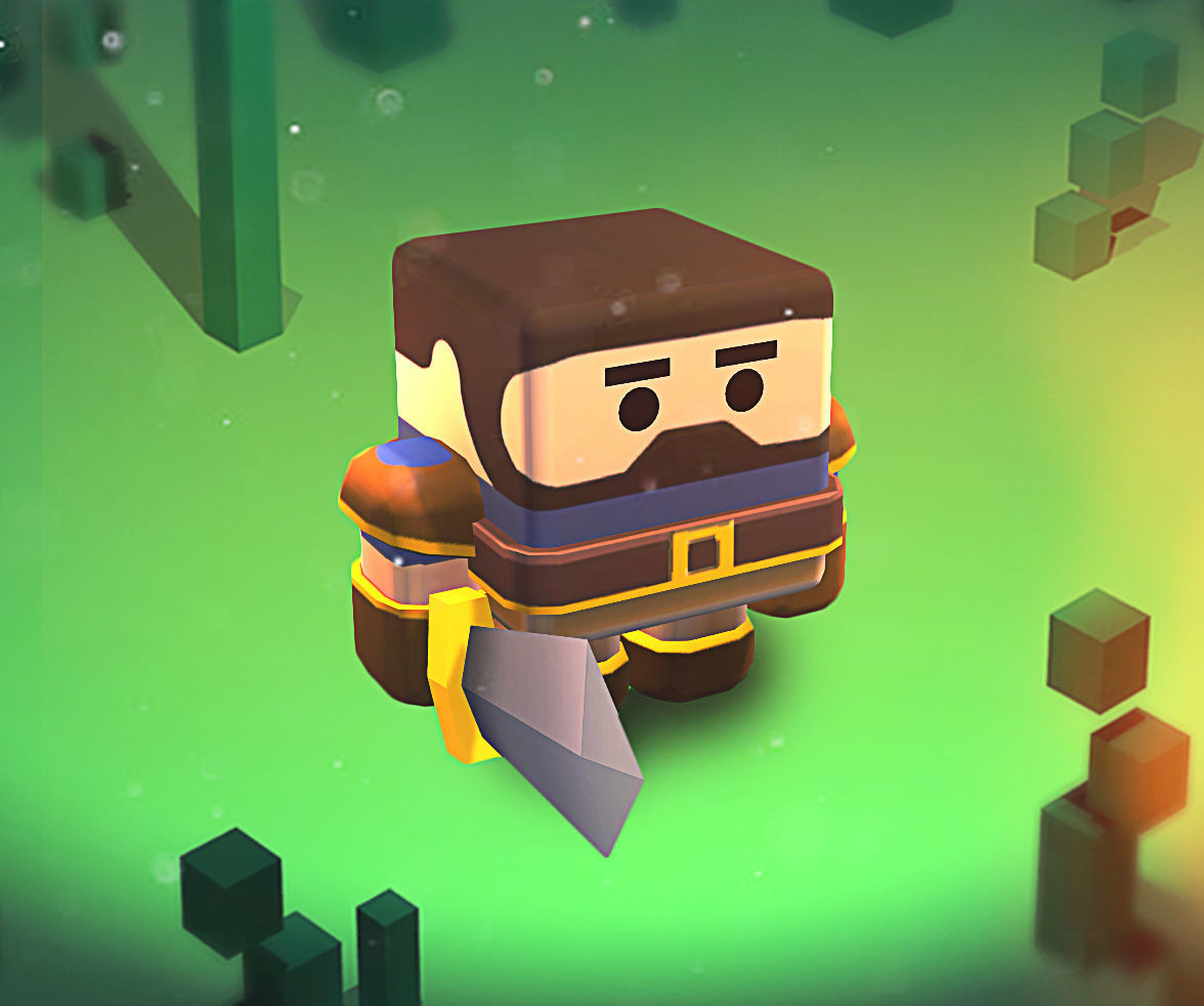 KUBIKOS - RPG - RTS 20 Animated Cube Mini Units Low-poly 3D model_14