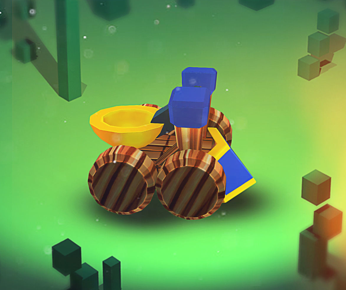 KUBIKOS - RPG - RTS 20 Animated Cube Mini Units Low-poly 3D model_17