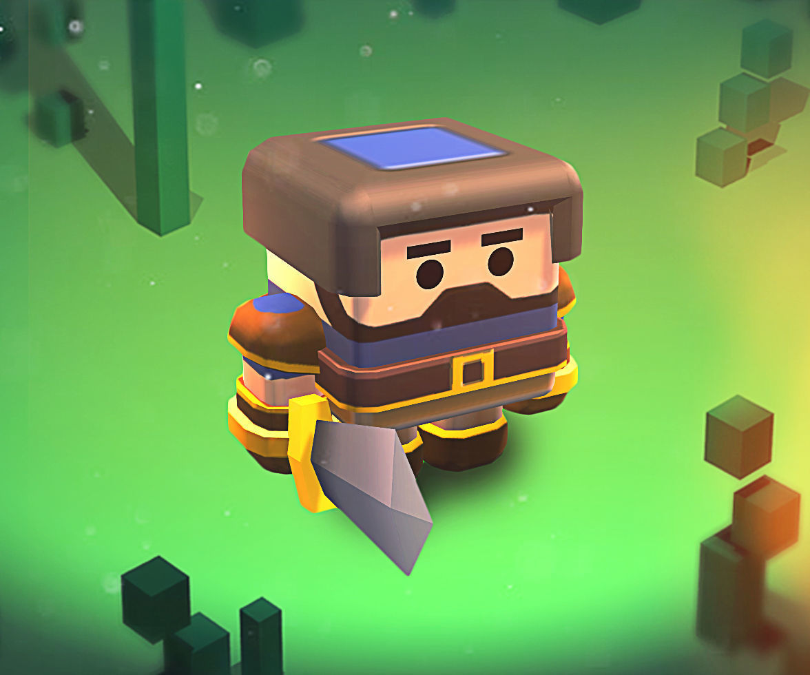 KUBIKOS - RPG - RTS 20 Animated Cube Mini Units Low-poly 3D model_15