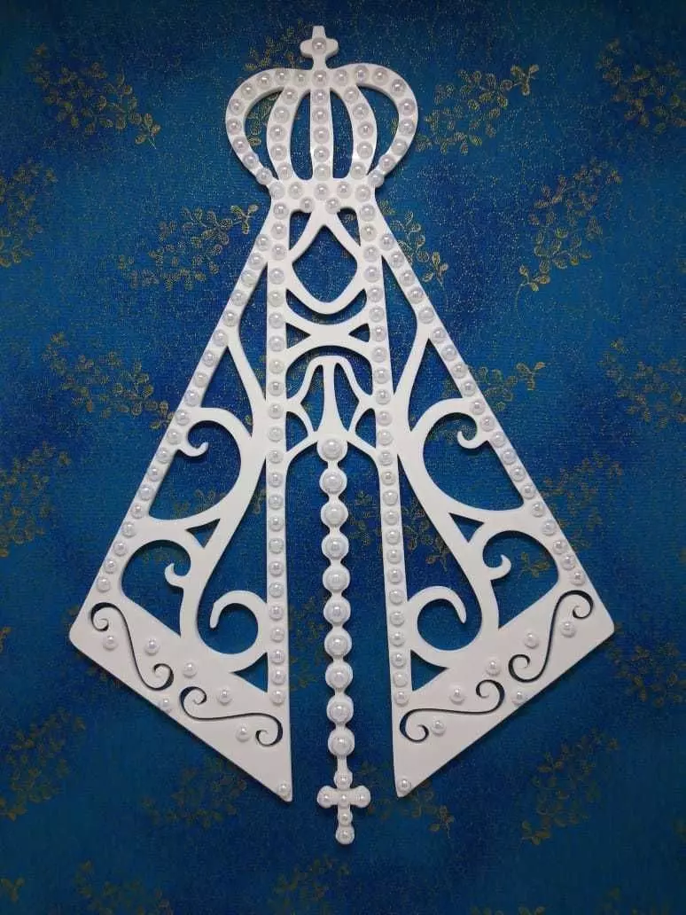 Our Lady appeared sculpture 2D 3D print model_0