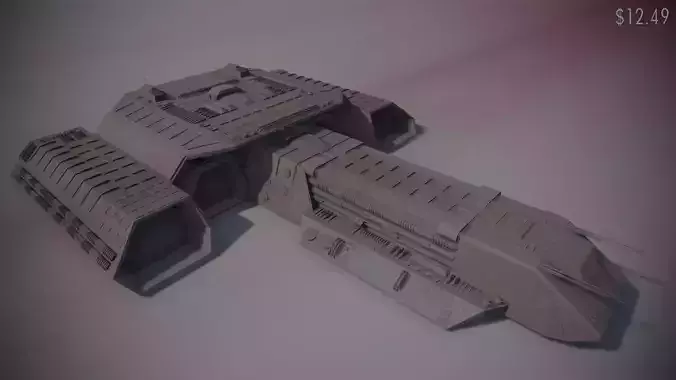 Stargate SG-1 Daedalus Spaceship Replica 3D model