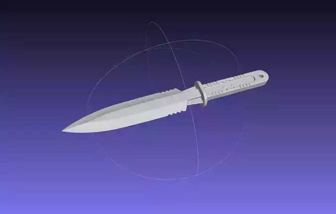 Metal Gear Rising Heat Blade Throwing Knife 3D print model