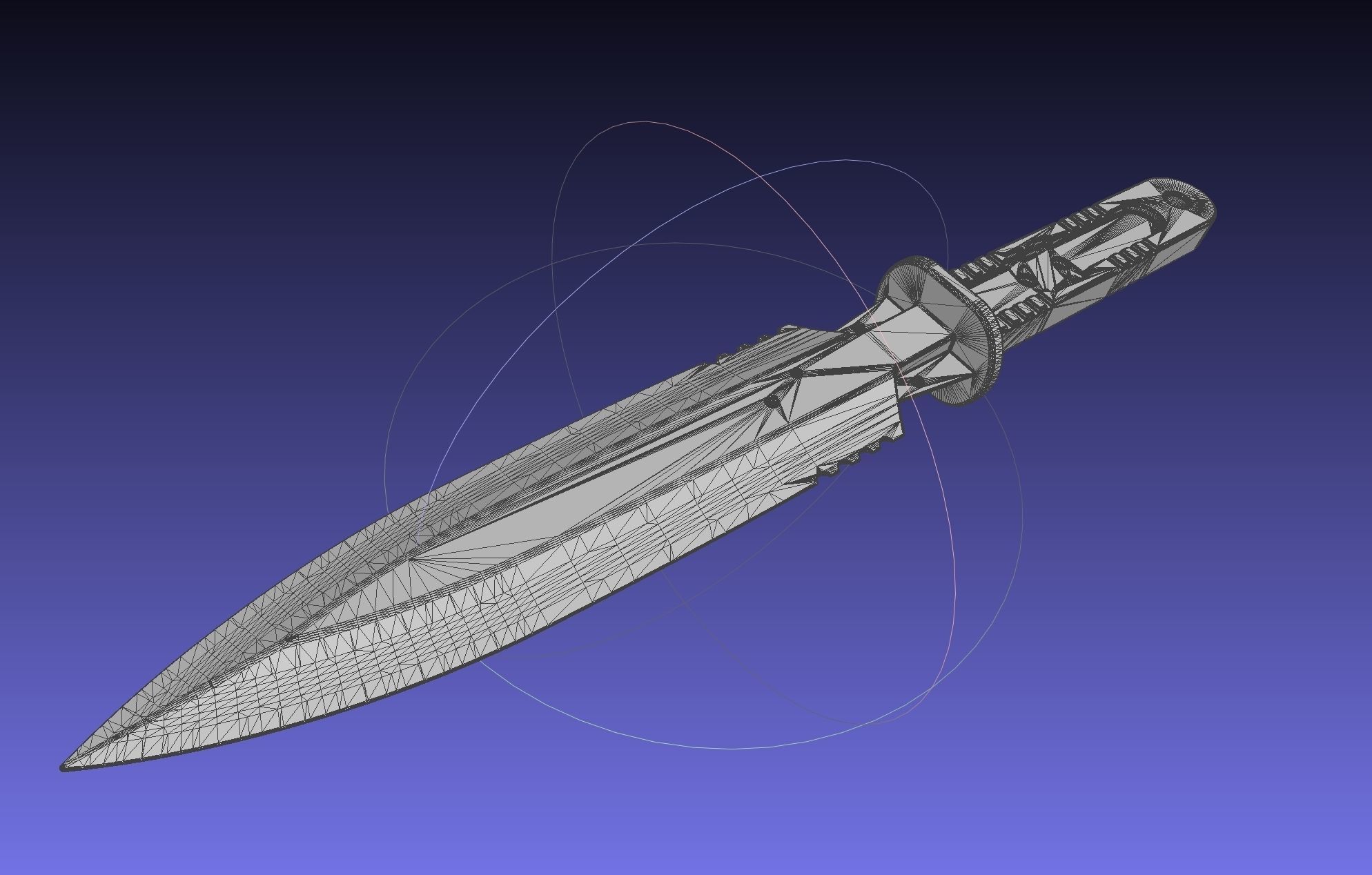 Metal Gear Rising Heat Blade Throwing Knife 3D print model_15