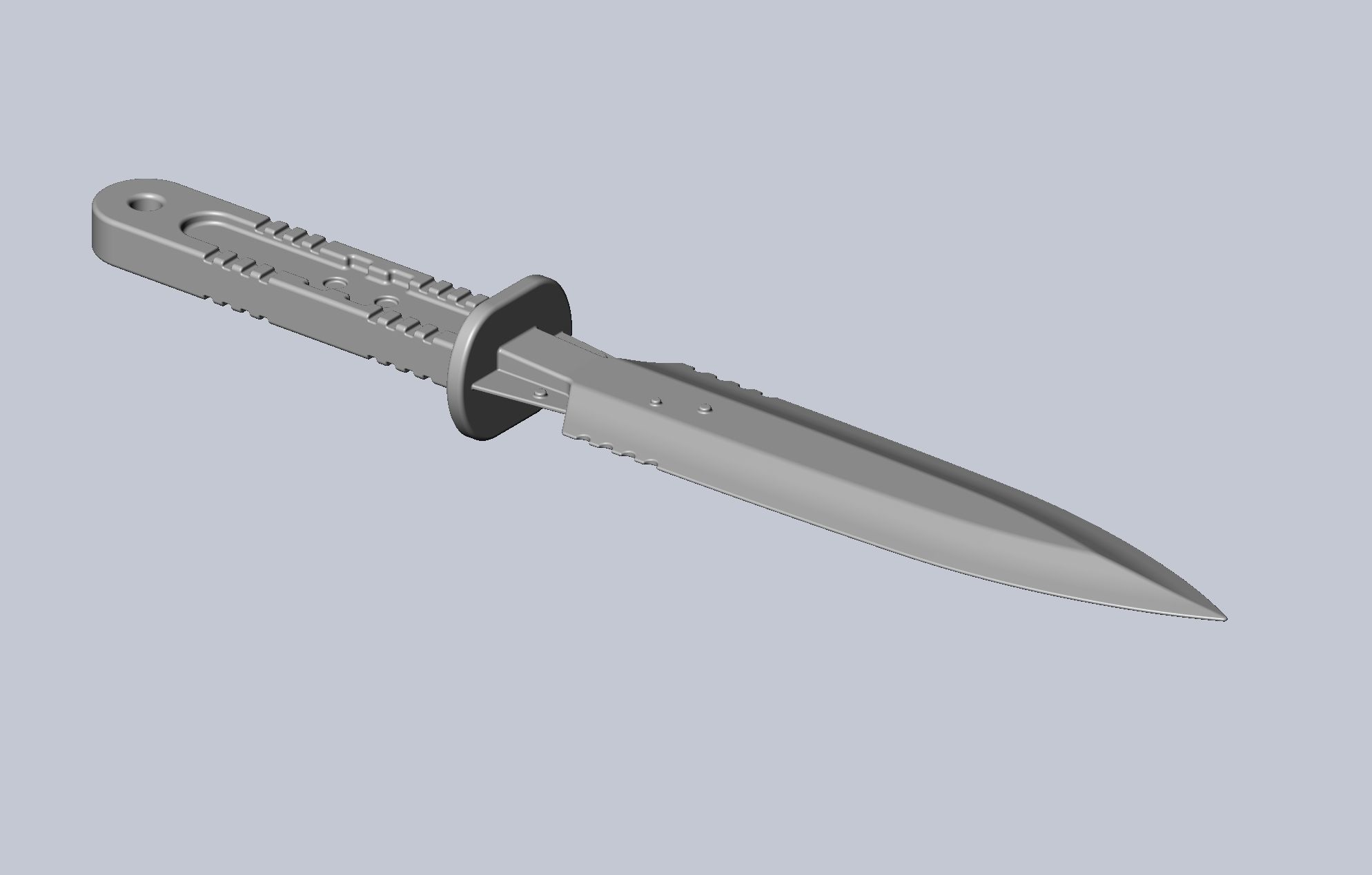 Metal Gear Rising Heat Blade Throwing Knife 3D print model_14