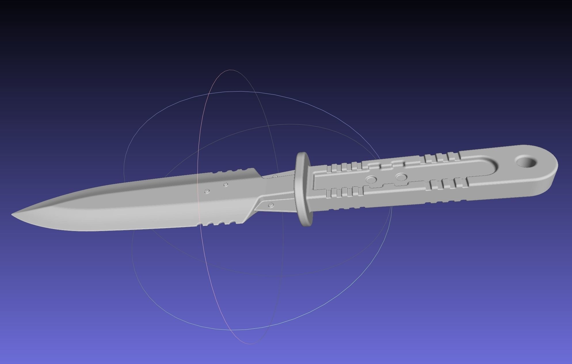 Metal Gear Rising Heat Blade Throwing Knife 3D print model_8