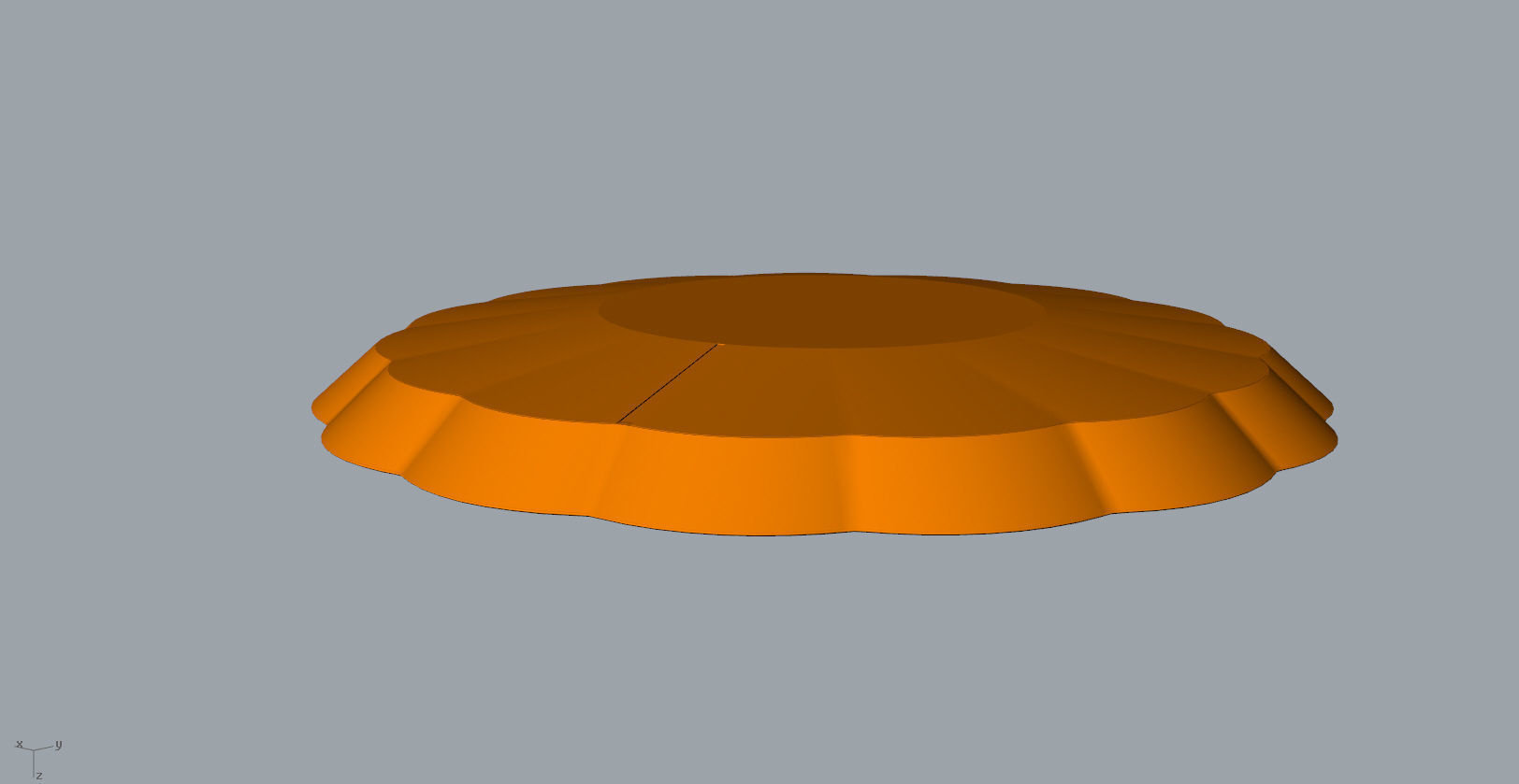 Children Chrysanthemum flower ceramic plate 3d model 3D print model_9