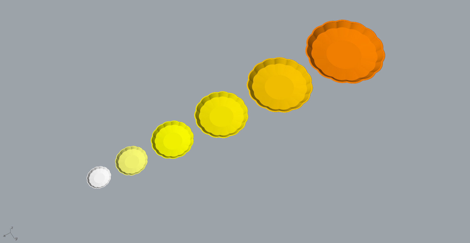 Children Chrysanthemum flower ceramic plate 3d model 3D print model_14