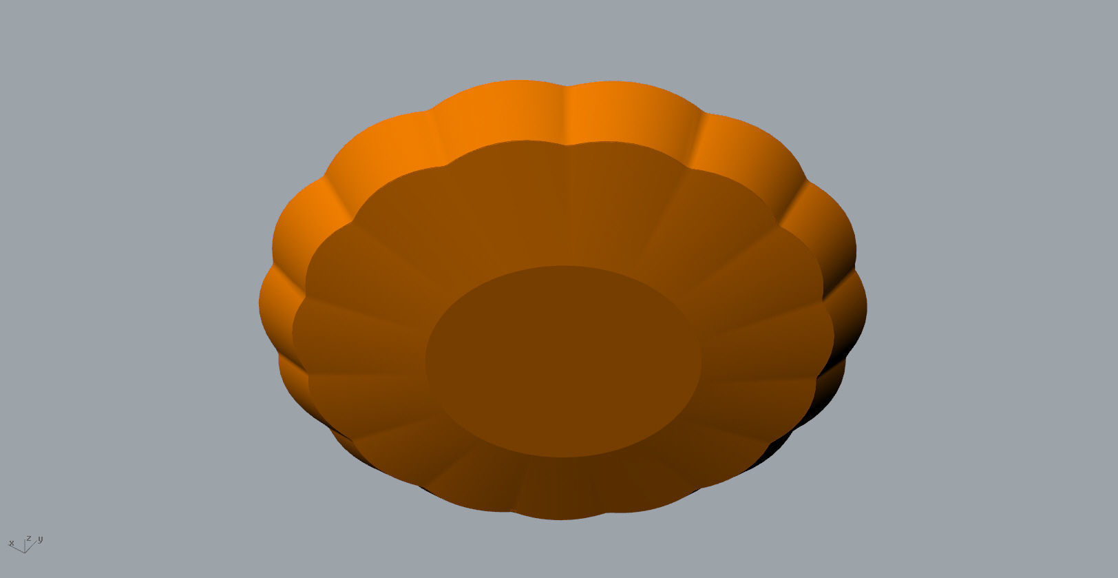 Children Chrysanthemum flower ceramic plate 3d model 3D print model_5