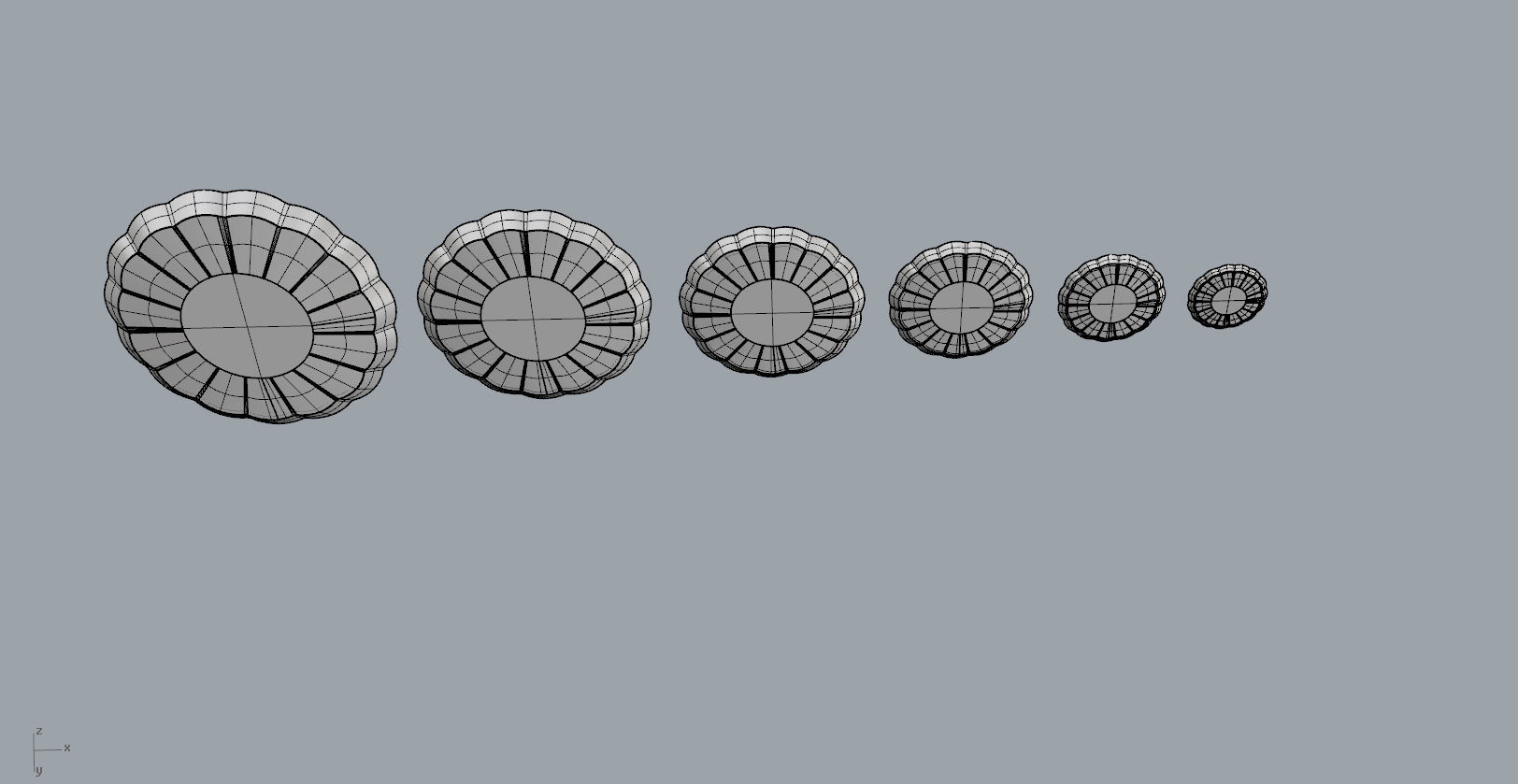 Children Chrysanthemum flower ceramic plate 3d model 3D print model_20