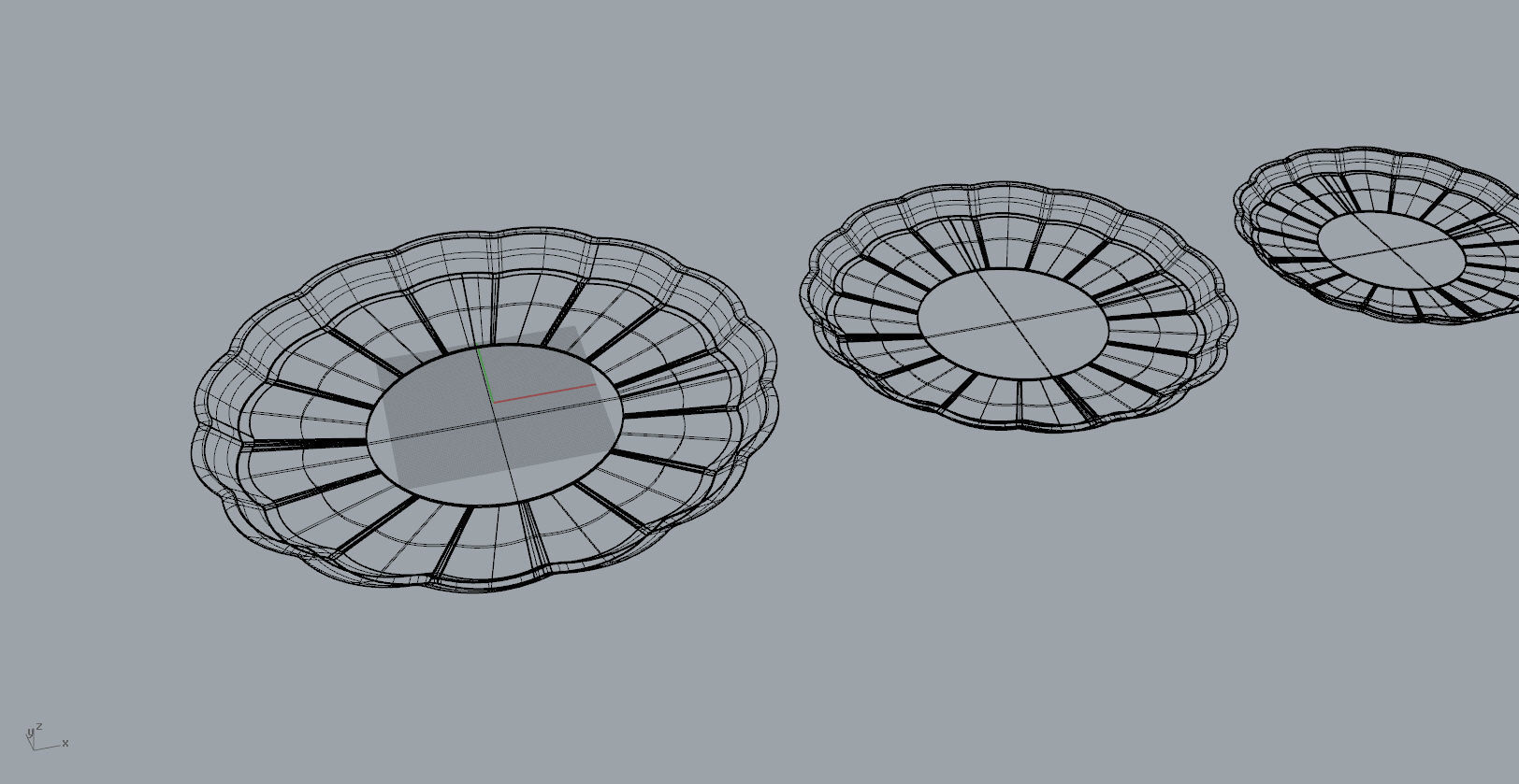 Children Chrysanthemum flower ceramic plate 3d model 3D print model_22