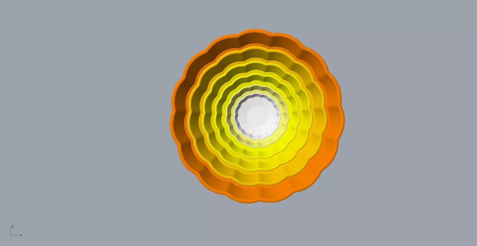 Children Chrysanthemum flower ceramic plate 3d model 3D print model_0