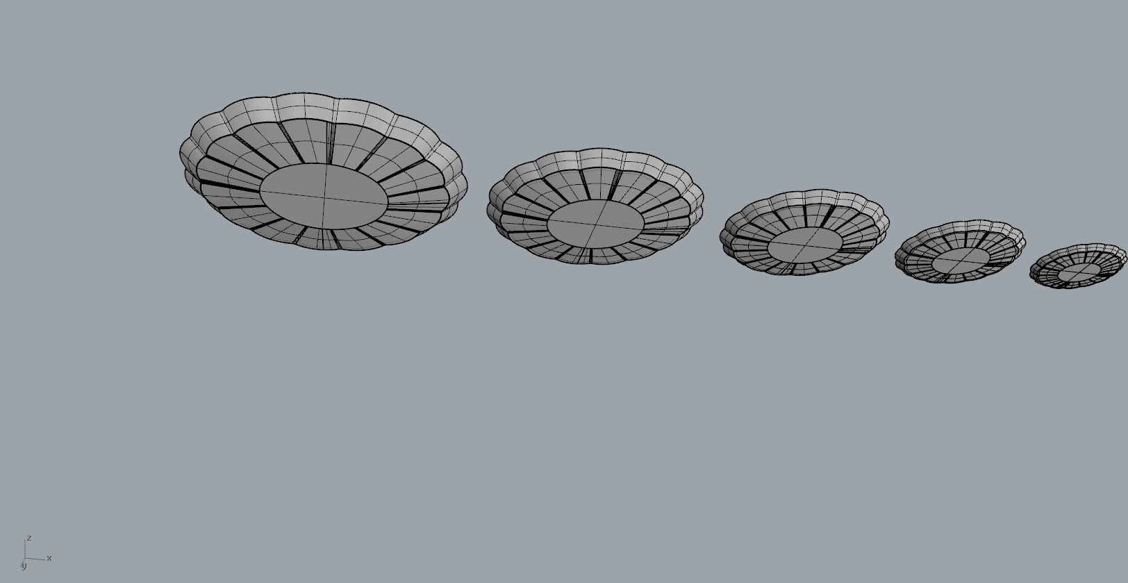 Children Chrysanthemum flower ceramic plate 3d model 3D print model_19