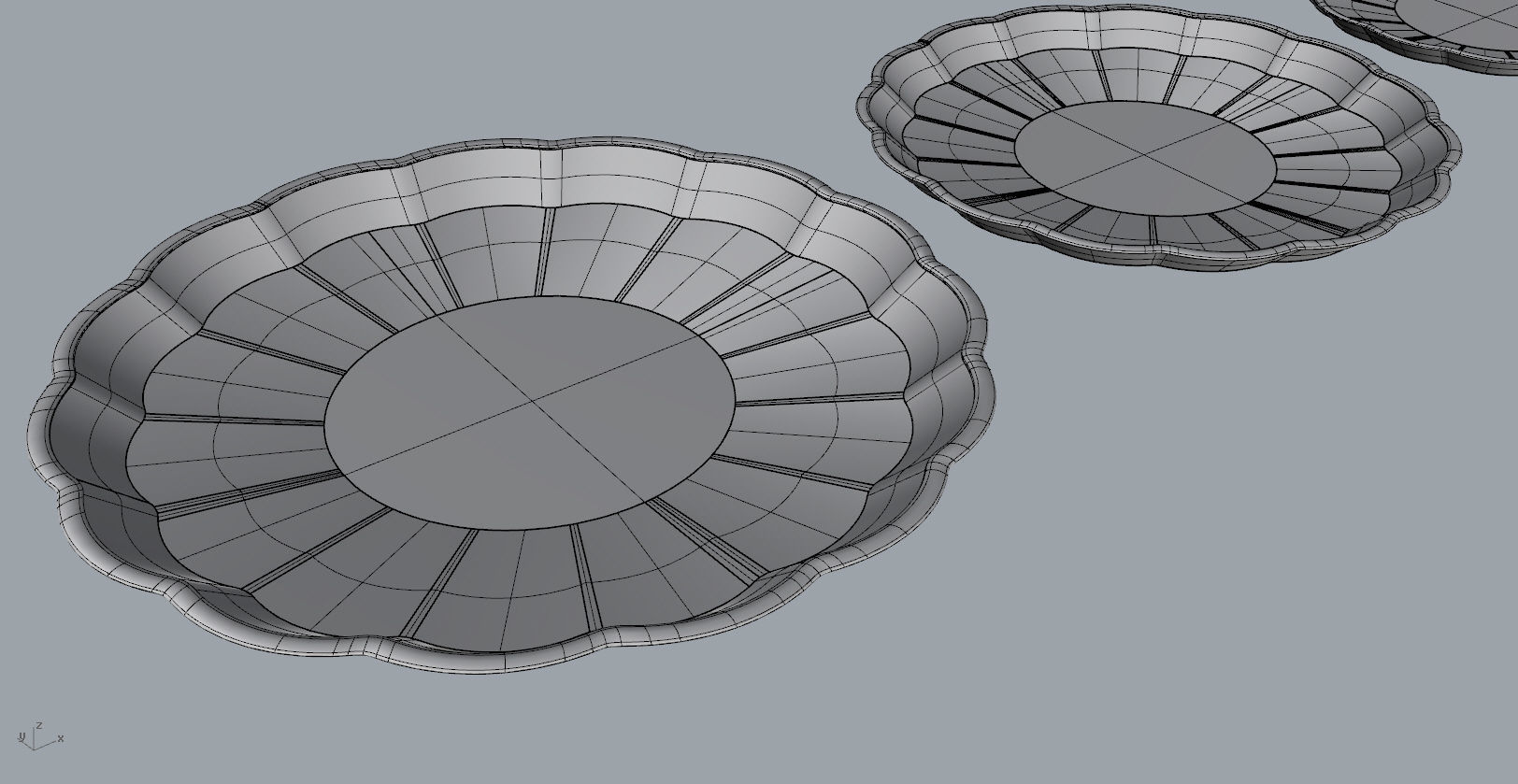 Children Chrysanthemum flower ceramic plate 3d model 3D print model_18