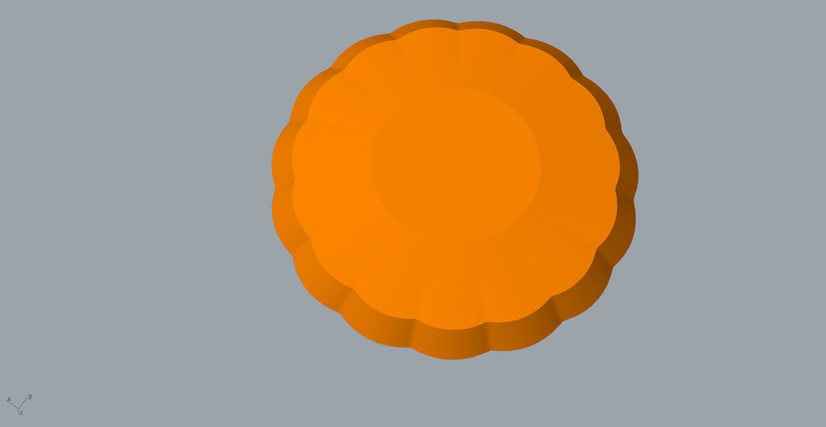 Children Chrysanthemum flower ceramic plate 3d model 3D print model_8