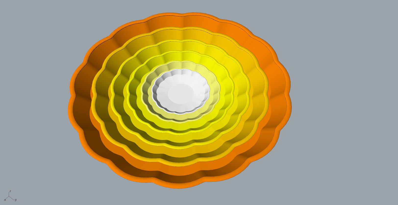 Children Chrysanthemum flower ceramic plate 3d model 3D print model_1