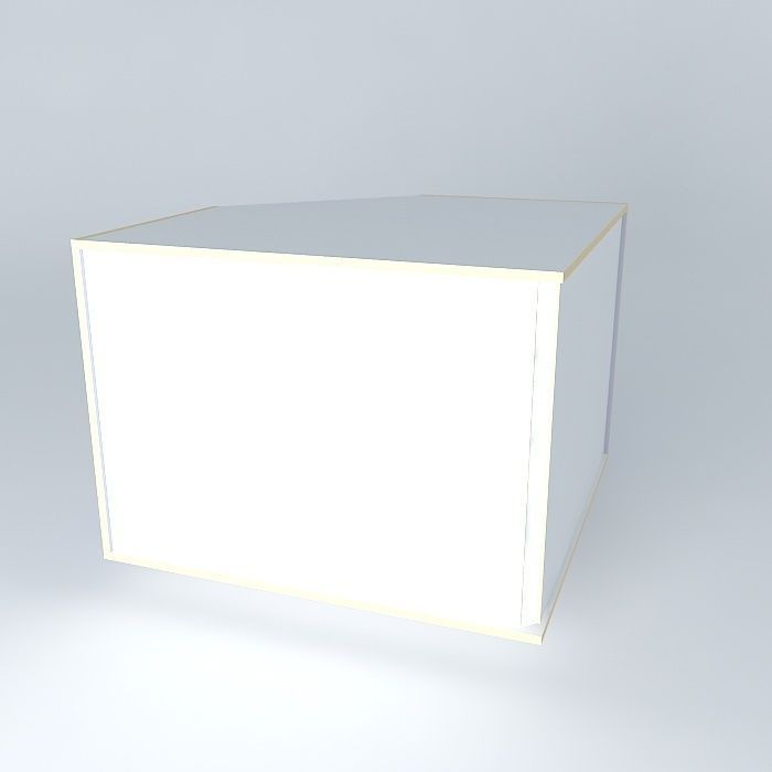 BC2D0D cube with light on top Free 3D model_1