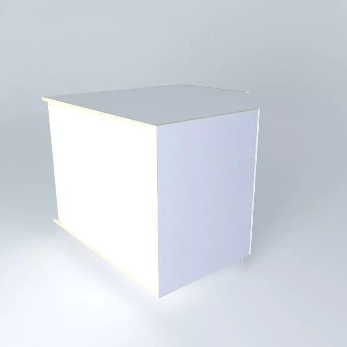 BC2D0D cube with light on top Free 3D model_0