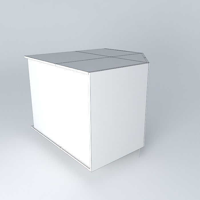 BC2D0D cube with light on top Free 3D model_3