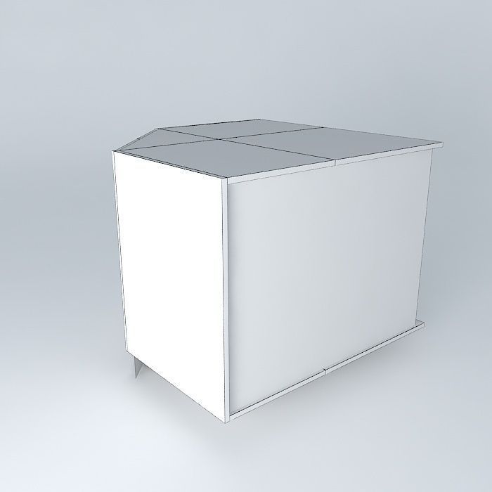 BC2D0D cube with light on top Free 3D model_4