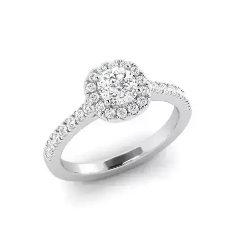 cushion cut diamond ring