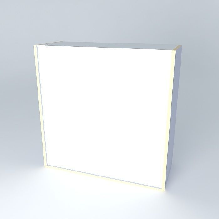 WB1D cube Free 3D model_1