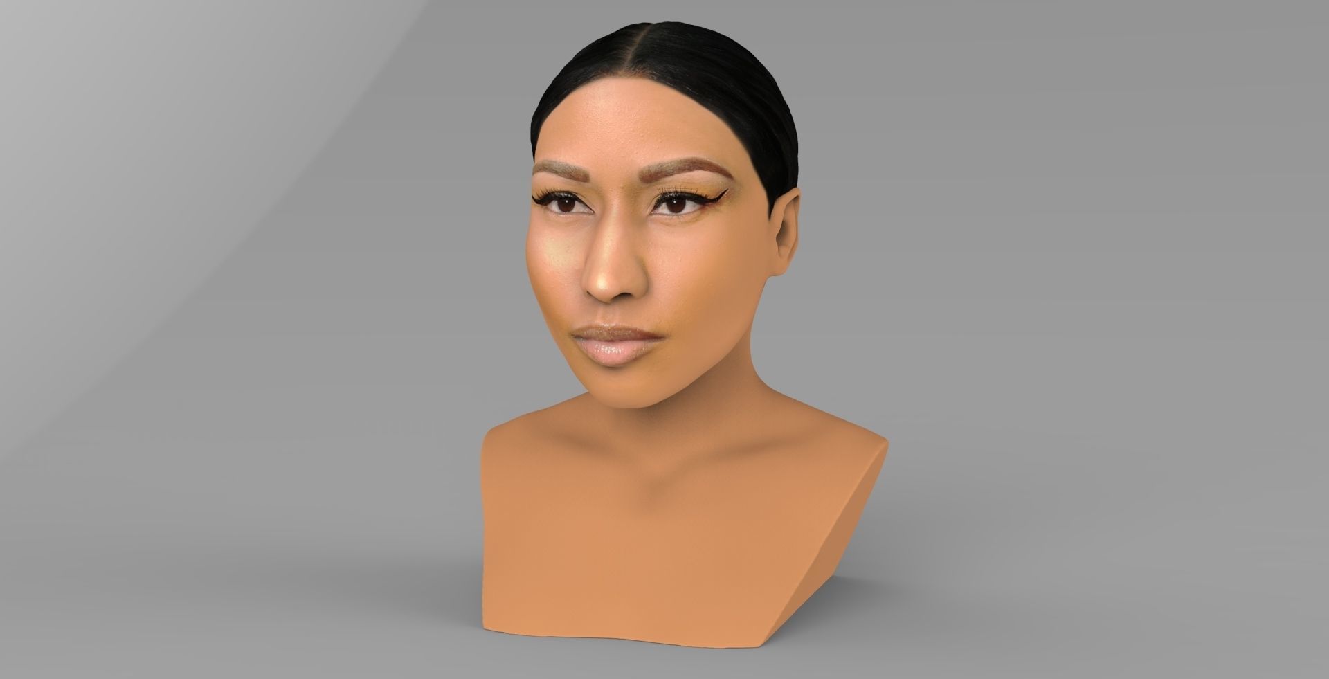 Nicki Minaj bust ready for full color 3D printing 3D print model_1
