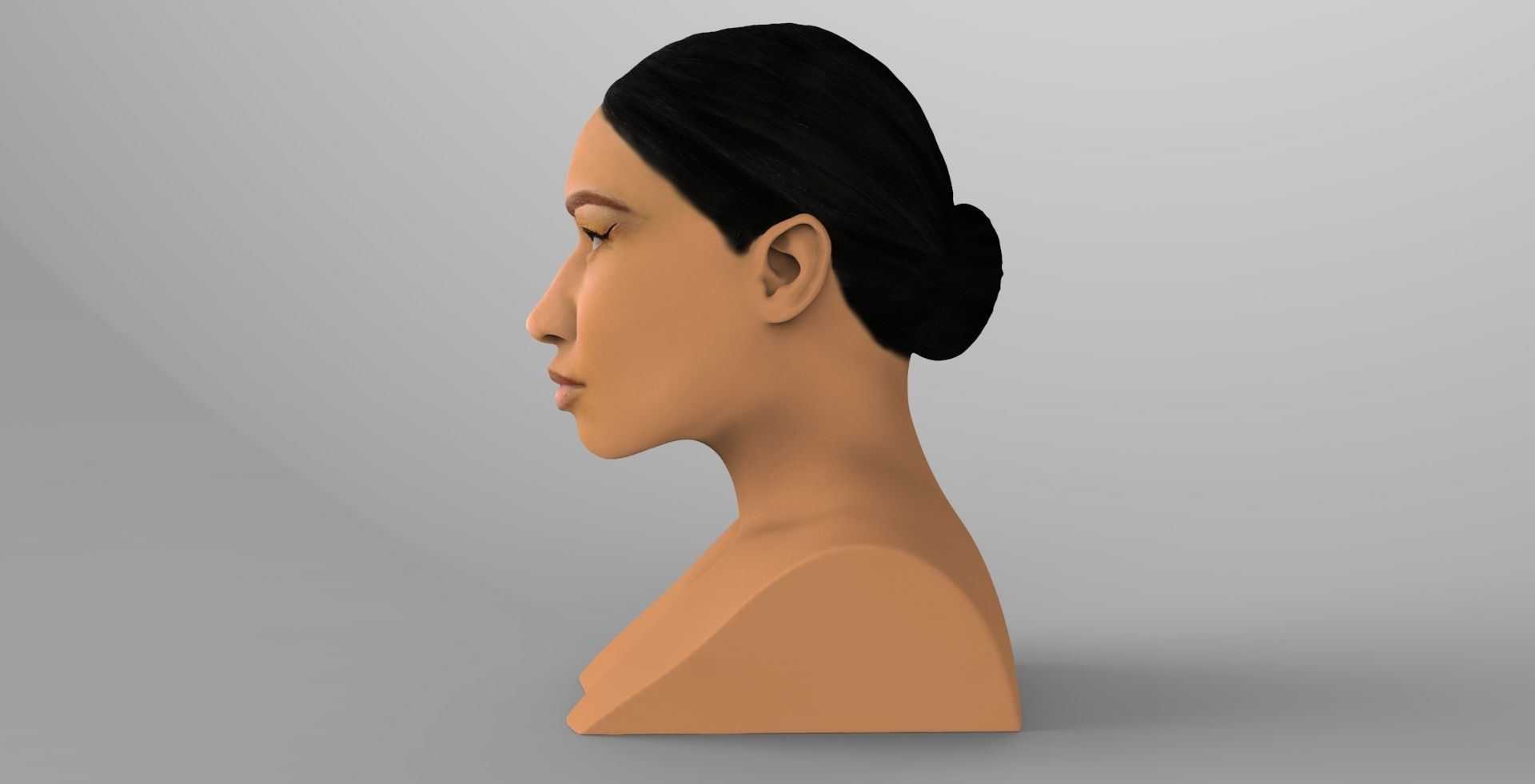 Nicki Minaj bust ready for full color 3D printing 3D print model_4