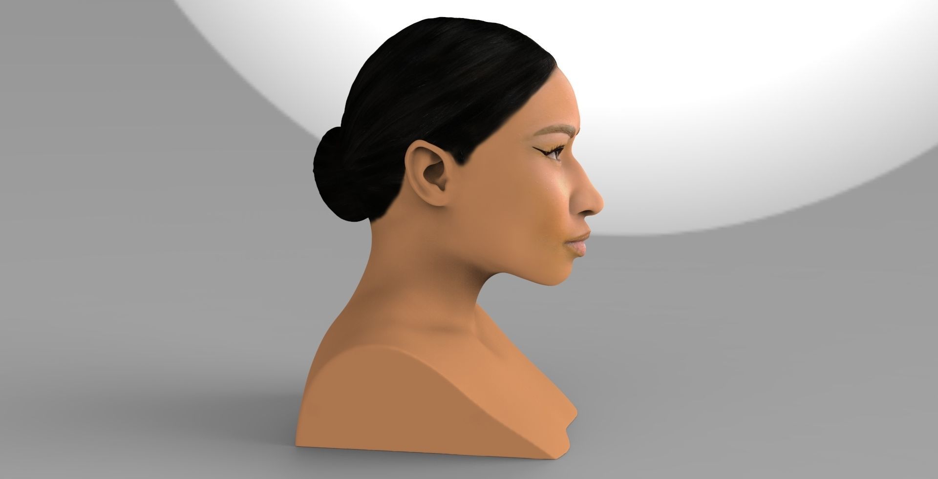 Nicki Minaj bust ready for full color 3D printing 3D print model_9